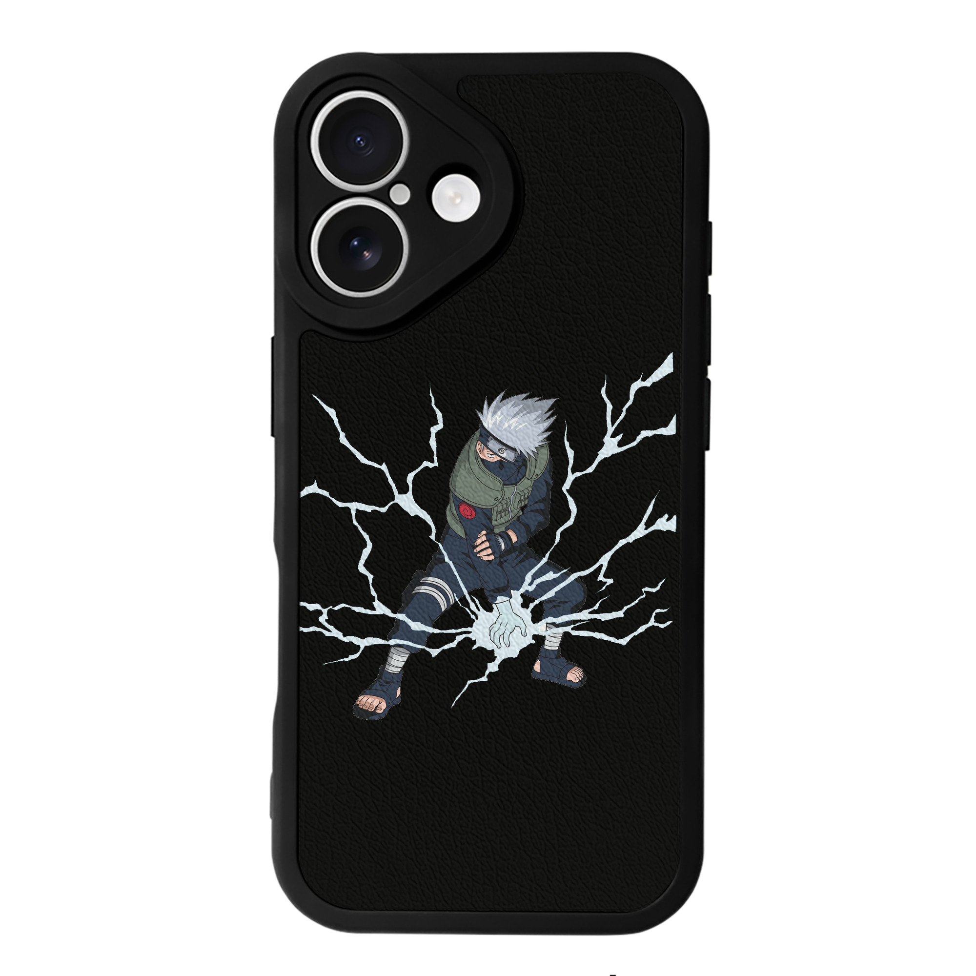 （画像用） NARUTO -ナルト- はたけ カカシ Hatake Kakashi 【iPhone 16シリーズ対応】シリコンスマホケース（レザー調） 材質：シリコン